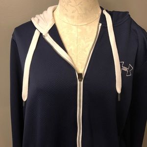 Under Armour Full Zip Hooded Sweatshirt, Navy